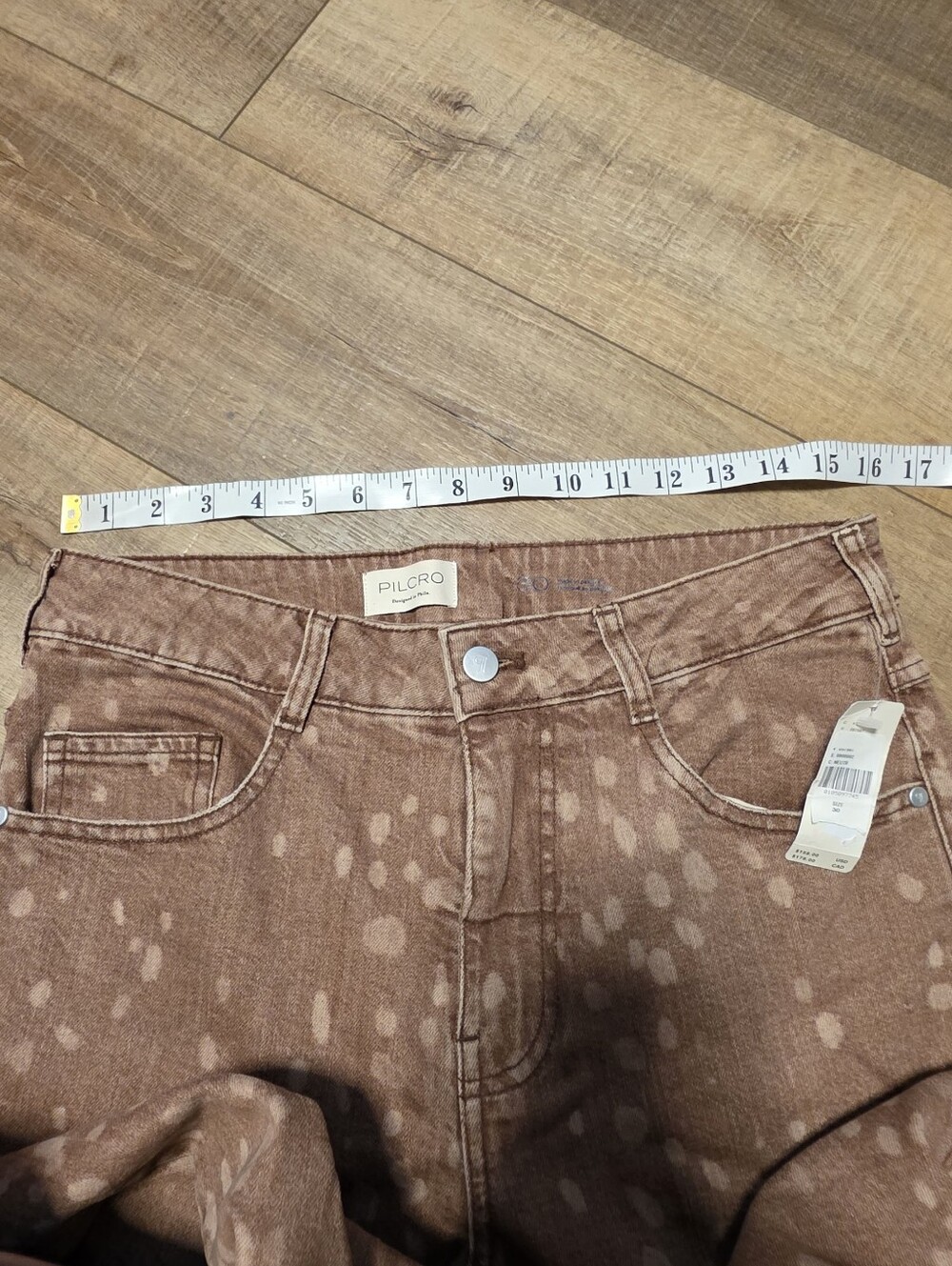 Anthropologie ($178) Pilcro Oh Deer High-Rise Wide-Leg Jeans NWT Size 30 - Picture 7 of 10